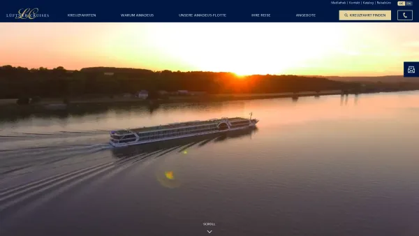 Website Screenshot: Lüftner Cruises Dr. W. Lüftner Reisen G.m.b.H. - Lüftner Cruises: Premium-Flusskreuzfahrten auf Donau, Rhein, Mosel, Rhone und Seine - Date: 2023-06-23 12:06:18
