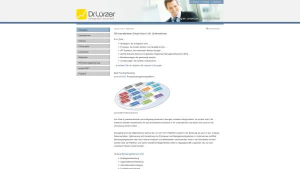 Website Screenshot: Dr. Lürzer Unternehmensberatung - Dr. Lürzer Unternehmensberatung: Startseite - Date: 2023-06-23 12:06:18