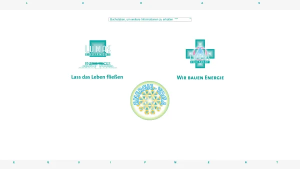 Website Screenshot: Lukas Equipment Wir bauen Energie Lass das Leben fließen - Lukas Equipment - Date: 2023-06-23 12:06:18