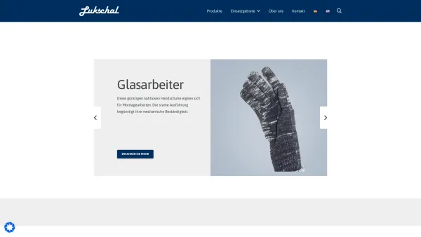 Website Screenshot: E. & M. Lukschal, Strick und Wirkwarenerzeugung - Lukschal GmbH – Arbeitsschutz-Bekleidungsspezialisten - Date: 2023-06-23 12:06:18