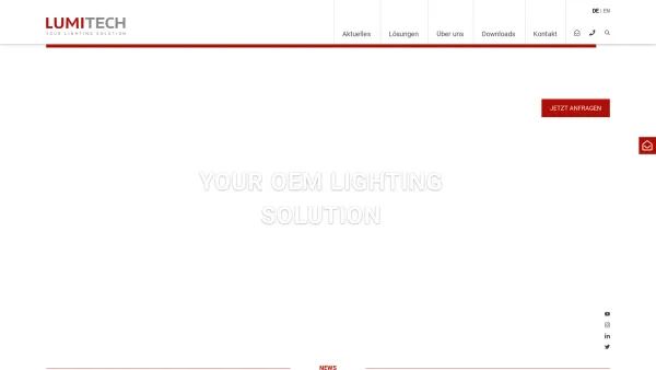 Website Screenshot: LUMITECH GmbH The Bright Sight Of Technology Austria - Startseite - Lumitech : Lumitech - Date: 2023-06-23 12:06:18