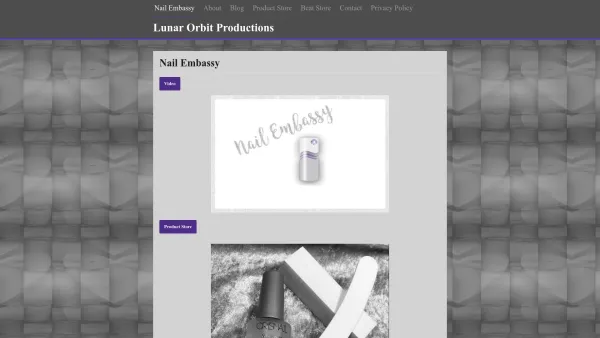 Website Screenshot: Nail Embassy - Nail Embassy | Lunar Orbit Productions - Date: 2023-06-14 10:43:36