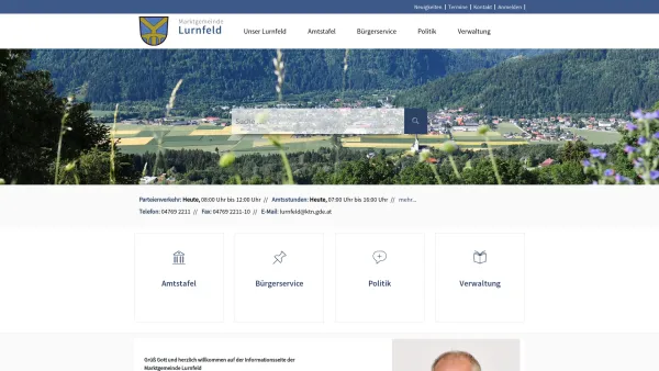 Website Screenshot: Erlebnisbad Marktgemeinde Lurnfeld - Marktgemeinde Lurnfeld - Geko digital - Date: 2023-06-14 10:43:36