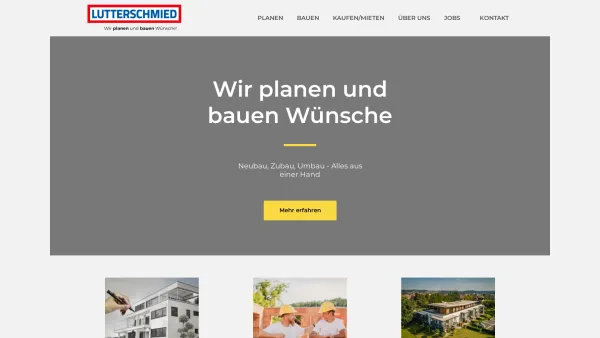 Website Screenshot: Lutterschmied Baustoff GmbH - Lutterschmied - Wir planen und bauen Wünsche - Date: 2023-06-23 12:06:18