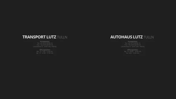 Website Screenshot: Autohaus Lutz Tulln Honda und Hyundai Vertragshändler Gebrauchtwagen aller Marken Kfz-Werkstätte LKW-Werkstätte Lutz-Transport 25 - Lutz Tulln Startseite - Date: 2023-06-23 12:06:18