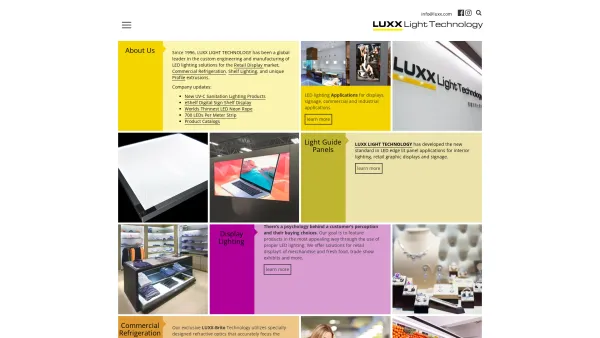 Website Screenshot: luxx_hp - Home – LUXX Light Technology - Date: 2023-06-23 12:06:20