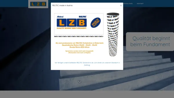 Website Screenshot: L.Z.B. Bausysteme GmbH - Home - L.Z.B Bausysteme GmbH - Date: 2023-06-14 10:43:36