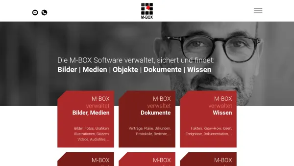 Website Screenshot: M-BOX GmbH - Die professionelle Dokument- und Archivsoftware – M-BOX - Date: 2023-06-23 12:06:20