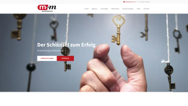 Website Screenshot: m+m werbeagentur gmbh - Werbeagentur Tirol | Tourismus & Wirtschaft | M+M - Date: 2023-06-23 12:06:20