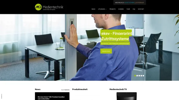 Website Screenshot: M3 Medientechnik GmbH & Co KG - Startseite | M3 Medientechnik - Date: 2023-06-14 10:37:46