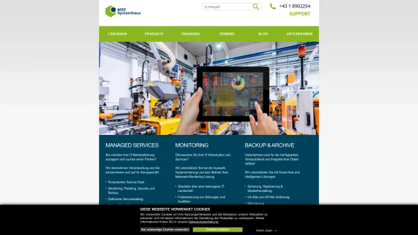 Website Screenshot: M3P - Managed Services & Cloud Solutions | M3P Systemhaus - Date: 2023-06-23 12:06:20