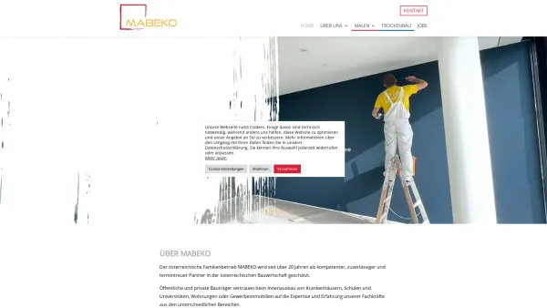 Website Screenshot: MABEKO Malen Beschichten und Korrosionsschutz - MABEKO - Ihr kompetenter und zuverlässiger Partner in Wien und Niederösterreich. - Date: 2023-06-15 16:02:34
