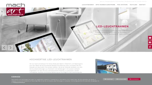 Website Screenshot: Mach art Werbemittel & Werbetextilien - Mach Art - Startseite - Date: 2023-06-23 12:06:20