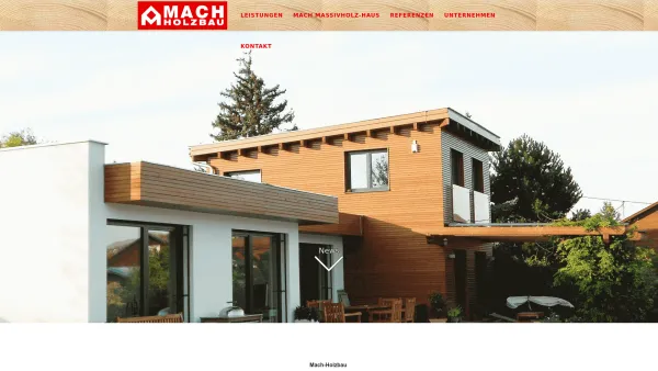 Website Screenshot: Mach-Holzbau Karl Mach Gesellschaft m.b.H. - Mach-Holzbau - Date: 2023-06-14 10:43:36