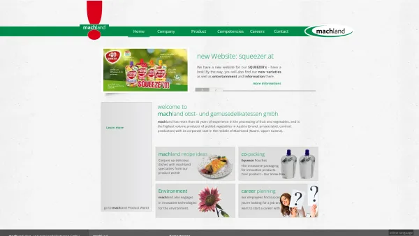 Website Screenshot: machland Obst und Gemüsedelikatessen GmbH - machland obst- und gemüsedelikatessen gmbh - Home - Date: 2023-06-23 12:06:21