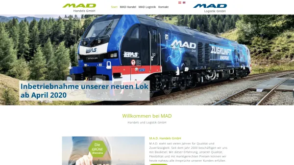 Website Screenshot: M.A.D. Jahl und Wallerberger MAD - Biodiesel Handel und Eisenbahnlogistik - Date: 2023-06-23 12:06:21