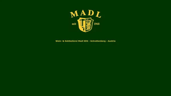 Website Screenshot: Wein und Sektkellerei Madl KEG - Wein- und Sektkellerei Madl KEG - Date: 2023-06-23 12:06:23