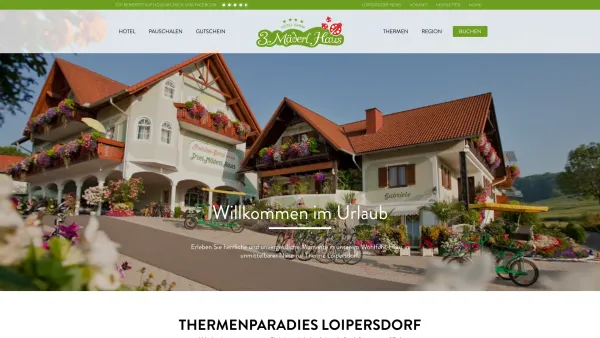 Website Screenshot: Hotel Pension Garni**** Drei-Mäderl-Haus Therme Loipersdorf - Hotel Garni Drei Mäderl Haus Loipersdorf - Thermenurlaub in Loipersdorf - Date: 2023-06-23 12:06:23