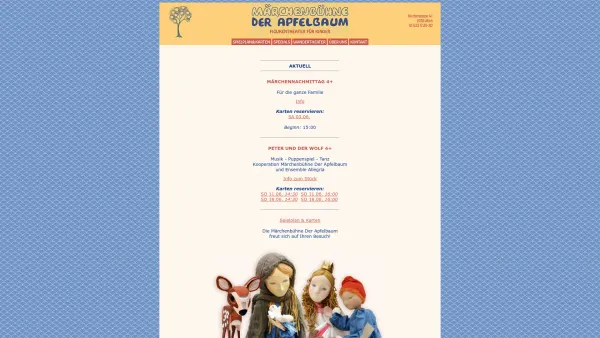 Website Screenshot: Märchenbühne DER APFELBAUM - Märchenbühne - Date: 2023-06-23 12:06:23