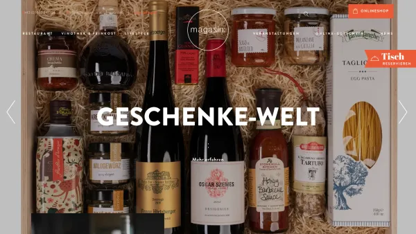 Website Screenshot: magazin handelsgmbH & co keg - magazin Salzburg – Wein, internationale Feinkost und mehr - Date: 2023-06-23 12:06:23