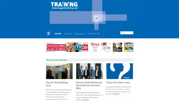 Website Screenshot: Christine TRAiNiNG Das Magazfür Bildung und Personalwesen - magazintraining.at - Date: 2023-06-23 12:06:23