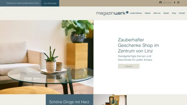Website Screenshot: Magazinwerk Die Kerzenmanufaktur aus Linz - Start | Magazinwerk - Date: 2023-06-14 10:46:46