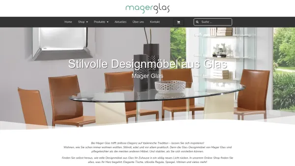 Website Screenshot: Mager Glas Gesellschaft firma - Home - Mager Glas GesmbH - Date: 2023-06-23 12:06:23