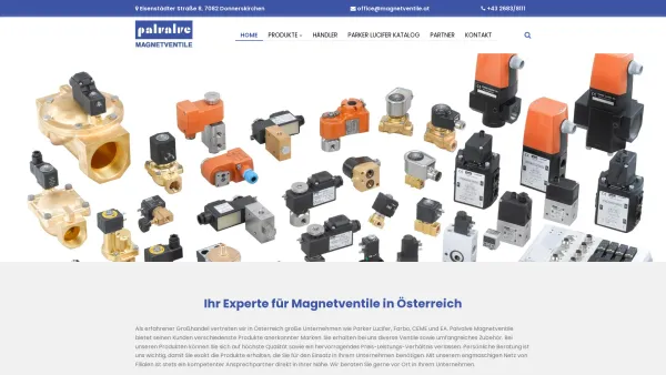 Website Screenshot: Palvalve-Magnetventile - Magnetventile in Österreich - Date: 2023-06-23 12:06:24