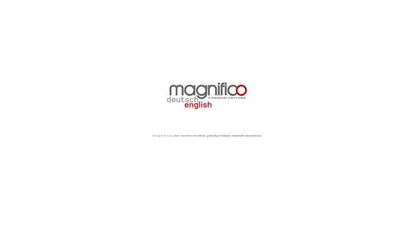 Website Screenshot: Magnifico events communications pr Birgit Glantschnig - Magnifico - Date: 2023-06-23 12:06:24