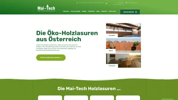 Website Screenshot: Mai-Tech OnlineShop - Öko-Holzschutz aus Österreich » Mai-Tech High Solid Holzlasuren - Date: 2023-06-23 12:06:26
