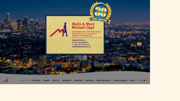 Website Screenshot: Michael MailsAndMore Digitaldrucke Adressenverlag Direktwerbung Print Digitaldruck - Mails & More - Date: 2023-06-23 12:06:26