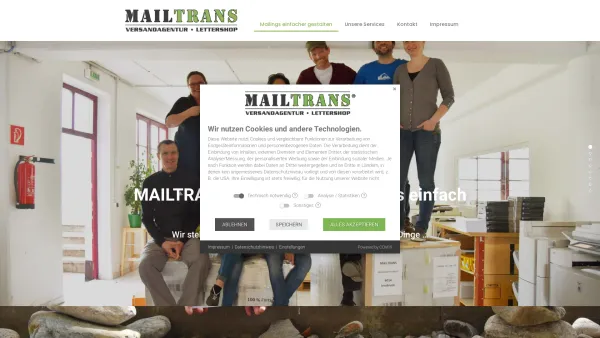 Website Screenshot: Mailtrans Letterhop.Versandagentur - Mailtrans - Date: 2023-06-23 12:06:26