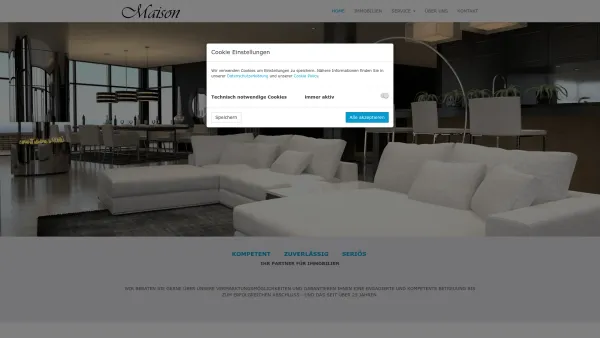 Website Screenshot: Maison Realitaeten - Home - Maison Realitäten Vermittlungs- und Verwaltungs. GesmbH - Date: 2023-06-15 16:02:34