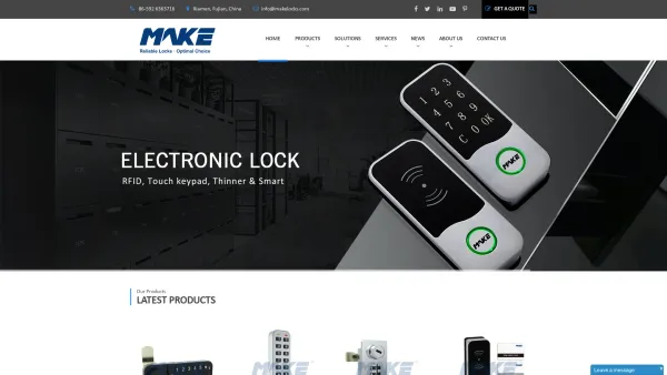 Website Screenshot: Nockenschlösser, Schließfachschlösser - China Locks, Lock & key Systems Manufacturer - MAKE - Date: 2023-06-26 10:26:33