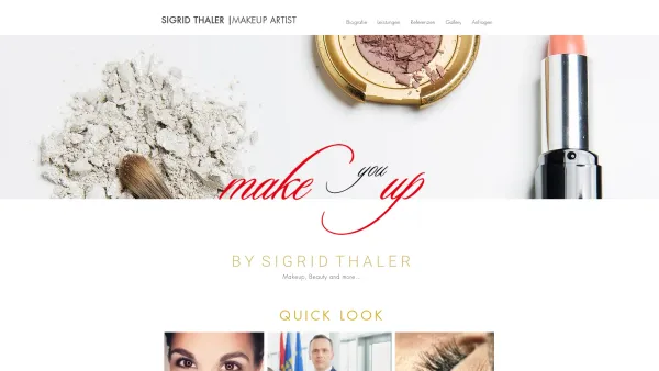 Website Screenshot: Make you up by Sigrid Thaler - Makeyouup by Sigrid Thaler ist dein Beauty Spezialist in Wien - Date: 2023-06-23 12:06:26