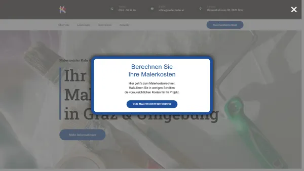 Website Screenshot: Malermeister Werner Kahr - Malermeister Kahr GmbH - Date: 2023-06-23 12:06:27