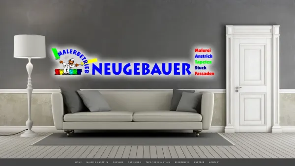 Website Screenshot: Malerbetrieb Neugebauer Gmbh - HOME - Maler Neugebauer - Ihr Profi in Wiener Neustadt, Wiener Neustadt Umgebung, Wien, Niederösterreich und Burgenland - Date: 2023-06-23 12:06:27