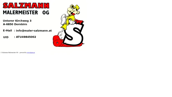 Website Screenshot: www.maler-salzmann.at SALZMANN MALERMEISTER OEG - Salzmann Malermeister OG - Date: 2023-06-23 12:06:29
