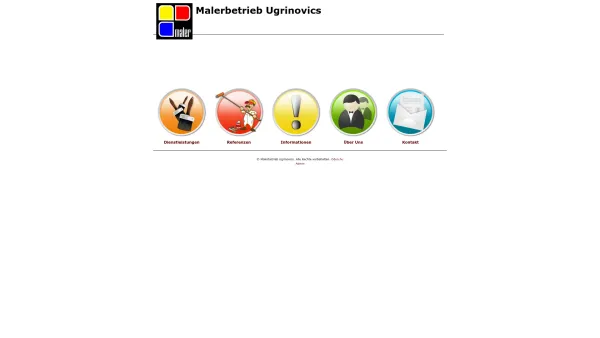Website Screenshot: Malerbetrieb Ugrinovics - Malerbetrieb Ugrinovics - Date: 2023-06-23 12:06:29