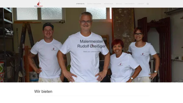 Website Screenshot: Malermeister Rudolf Dreißger - Rudolf Dreissger – Malermeister - Date: 2023-06-15 16:02:34