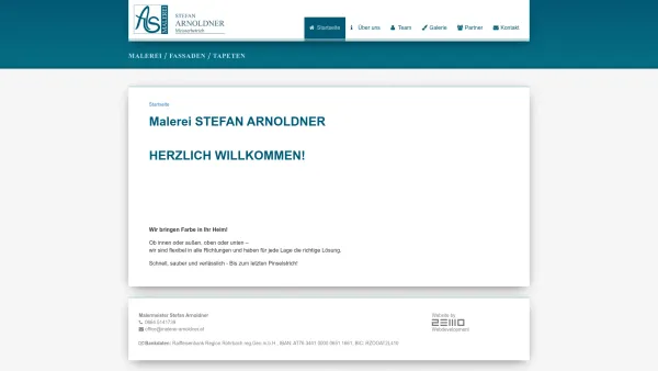 Website Screenshot: AS Malerei Stefan Arnoldner Meisterbetrieb - Malerei Arnoldner - Date: 2023-06-23 12:06:29