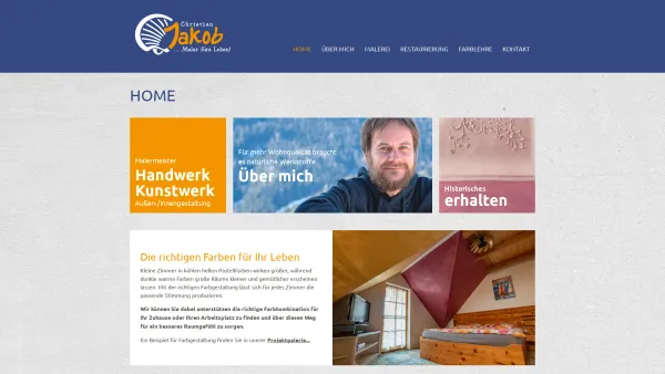 Website Screenshot: Malerei Christian Jakob - Home - Christian Jakob Malerbetrieb - Date: 2023-06-23 12:06:29
