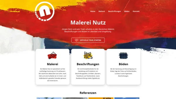Website Screenshot: www.malerei-nutz.at - Malerei Nutz - Date: 2023-06-23 12:06:29