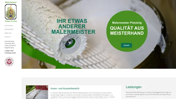 Website Screenshot: Malermeister Philipp Pistotnig - Malermeister Philipp Pistotnig - Date: 2023-06-23 12:06:29