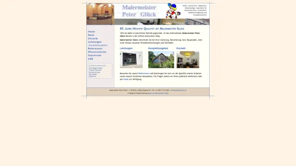 Website Screenshot: bei Malermeister Peter Glück - Malermeister Peter Glück - Date: 2023-06-23 12:06:29