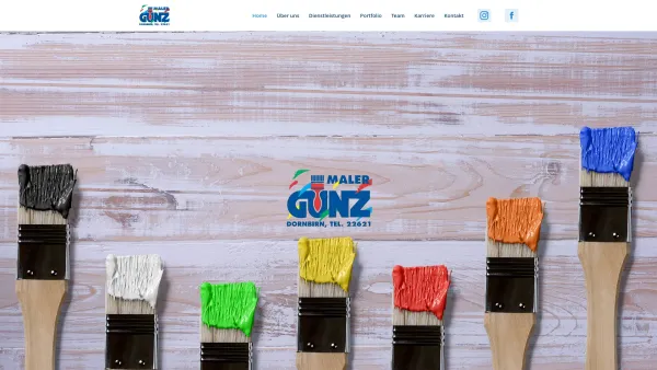 Website Screenshot: Gunz Maler GmbH & Co.KG - Maler Gunz - Date: 2023-06-23 12:06:29