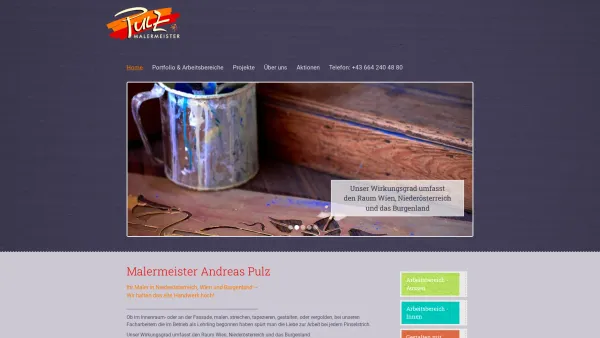 Website Screenshot: Pulz Andreas, MALERMEISTER - Malermeister Andreas Pulz | Malermeister - Andreas Pulz - Date: 2023-06-23 12:06:29