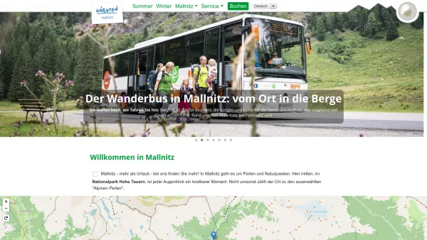Website Screenshot: Gemeinde Mallnitz Online Kärnten Österreich Ankogel Nationalpark Hohe Tauern - https://www.mallnitz.at/node - Date: 2023-06-23 12:06:29