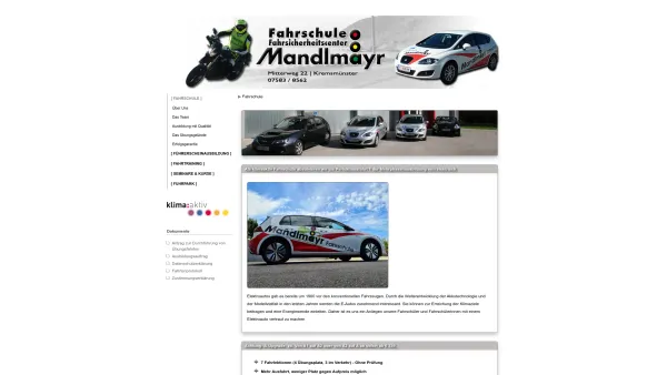 Website Screenshot: Fahrschule - Fahrsicherheitscenter Mandlmayr - FAHRSCHULE Mandlmayr - Date: 2023-06-23 12:06:32