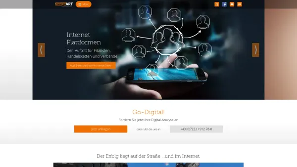 Website Screenshot: mangoART GmbH - mangoart - mangoscreen Full Service Digital Signage - Date: 2023-06-14 10:37:29